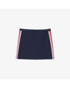 Navyfarbener Piqué-Nopérock