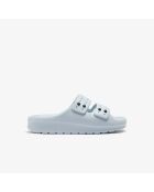 Serve Strap Pantoffeln in Hellblau/Navy