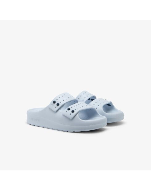 Serve Strap Pantoffeln in Hellblau/Navy