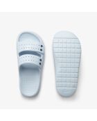 Serve Strap Pantoffeln in Hellblau/Navy