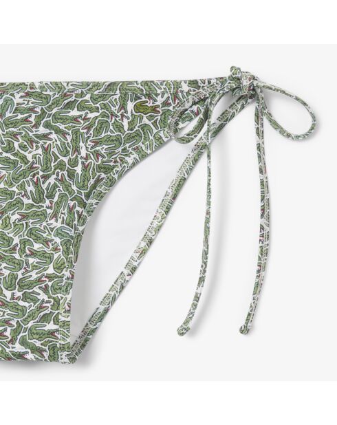 zwembroekje met groen/meelkleurige print