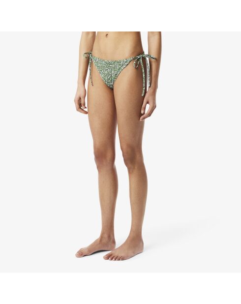 zwembroekje met groen/meelkleurige print