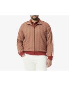 Paris Jacquard Iberis/Latte-Trainingsjacke mit Reißverschluss