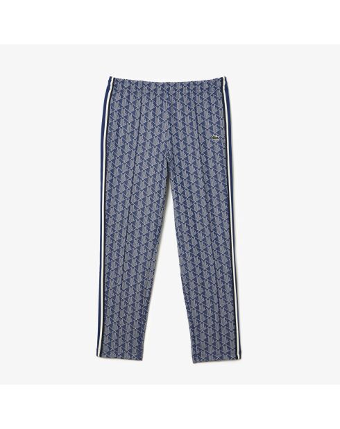 Joggingbroek van methyleen/meel met Parijse monogram