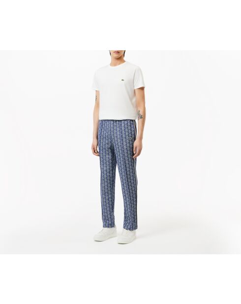 Joggingbroek van methyleen/meel met Parijse monogram