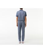 Joggingbroek van methyleen/meel met Parijse monogram