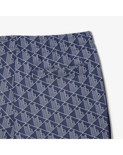 Joggingbroek van methyleen/meel met Parijse monogram