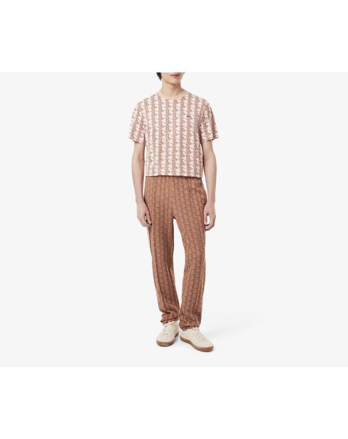 Jogginghose Iberis/Latte mit Pariser Monogramm