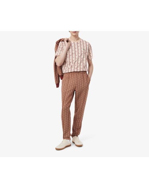 Jogginghose Iberis/Latte mit Pariser Monogramm