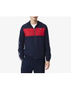 Sportliche Jacke im Colorblock-Design mit marineblauen/Grenadinestreifen