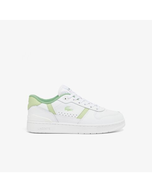 Sneakers T-Clip Set in pelle bianca/verde chiaro