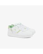 Sneakers T-Clip Set in pelle bianca/verde chiaro