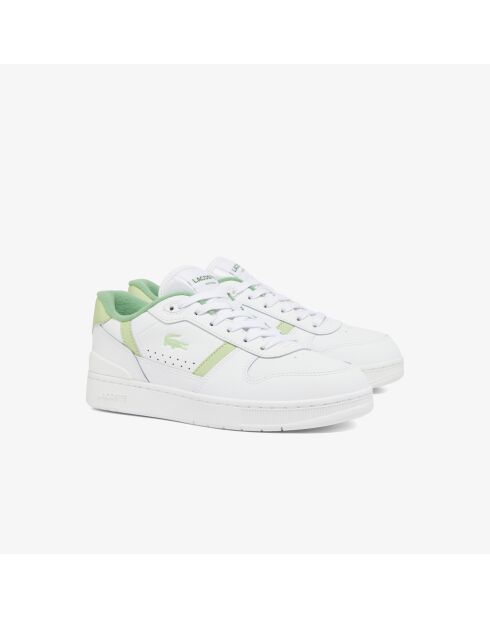 Sneakers T-Clip Set in pelle bianca/verde chiaro