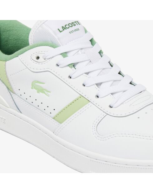 Sneakers T-Clip Set in pelle bianca/verde chiaro