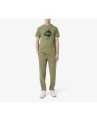 Pantaloni sportivi traspiranti color kaki