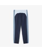 Marineblauw/Limestone-Creek lichte waterafstotende joggingbroek