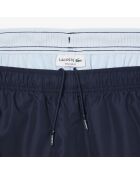 Marineblauw/Limestone-Creek lichte waterafstotende joggingbroek