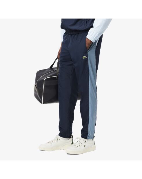 Marineblauw/Limestone-Creek lichte waterafstotende joggingbroek