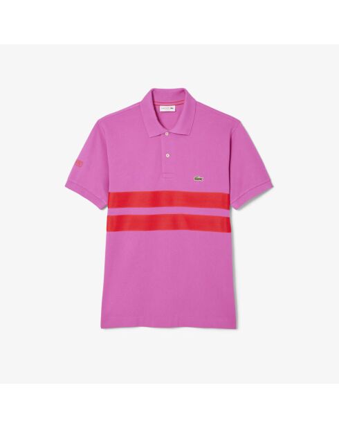 Polo L.12.12 malva mesh-banden met klassieke pasvorm