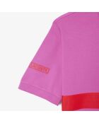 Polo L.12.12 Malva-Netzbänder in klassischer Passform