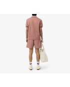 Traje de baño de longitud media con estampado de monogramas Track/Latte