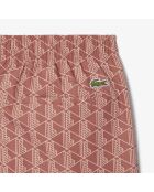 Traje de baño de longitud media con estampado de monogramas Track/Latte