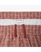 Traje de baño de longitud media con estampado de monogramas Track/Latte