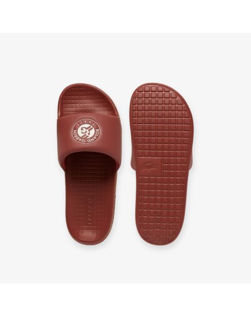 Serve Slide 1.0 Roland-Garros Edition Dunkelorange/Cremefarbene Slides