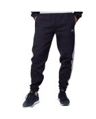 Joggingbroek met markeringen en contrasterende banden marineblauw/groen