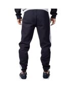 Joggingbroek met markeringen en contrasterende banden marineblauw/groen