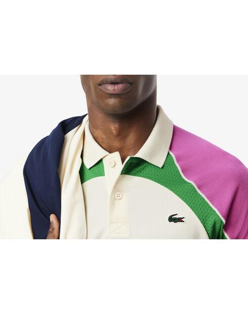 Polo da tennis Lapponia/Malva-Calathea Ultra Dry Color Block