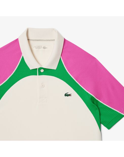 Polo da tennis Lapponia/Malva-Calathea Ultra Dry Color Block