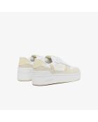 Zapatillas T-Clip Platform blancas/amarillo claro