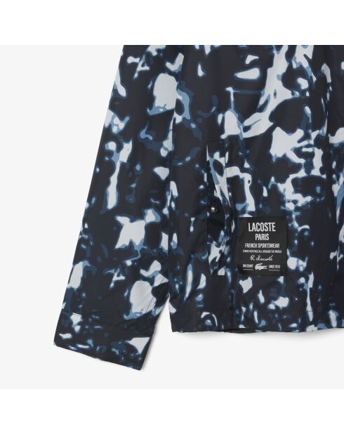 Chaqueta cortavientos repelente al agua con estampado estampado negro/Limest/Calluna