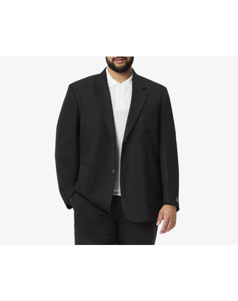 Schwarzer Blazer mit lockerer Passform