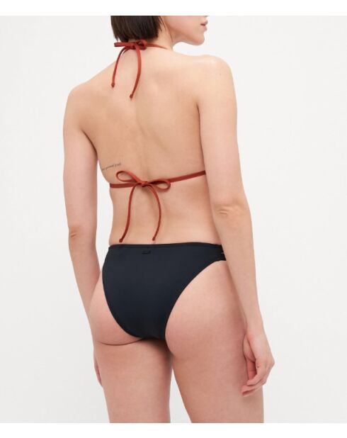 Top da bagno in jersey stampato Iberis/latte