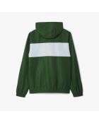 Sportliche Jacke im Colorblock-Design mit grünen/creefarbenen Streifen