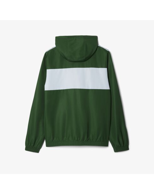 Sportliche Jacke im Colorblock-Design mit grünen/creefarbenen Streifen