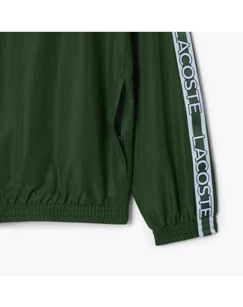 Sportliche Jacke im Colorblock-Design mit grünen/creefarbenen Streifen