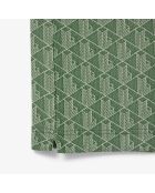 Polo jacquard de corte clásico con calathea/arena