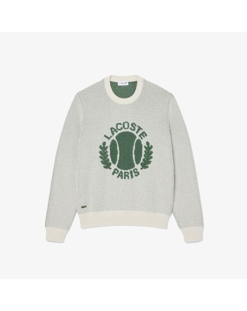 Pullover in cotone Jacquard Heritage della Lapland/verde