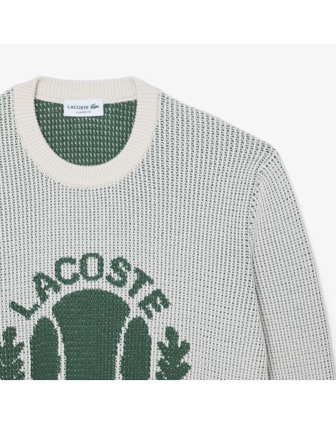 Pullover in cotone Jacquard Heritage della Lapland/verde