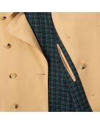 Oversized waterafstotende trenchcoat van croissant katoen