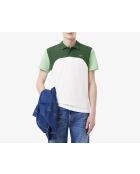 Polo L.12.12 Regular-Fit-Farbblock weiß/liamongrün