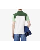 Polo L.12.12 Regular-Fit-Farbblock weiß/liamongrün