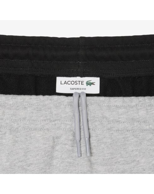 Melierte, schmal zulaufende Jogginghose in Silber/Schwarz im Farbblockdesign