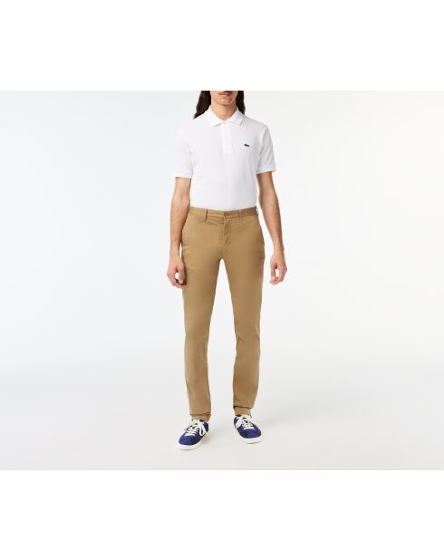 Slim fit chinobroek van stretchkatoen met leeuwenpasvorm