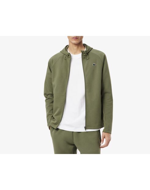 Giacca sportiva traspirante color kaki