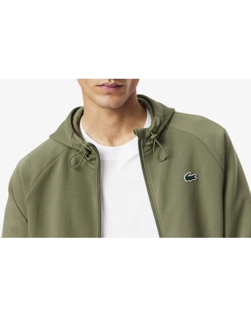 Giacca sportiva traspirante color kaki