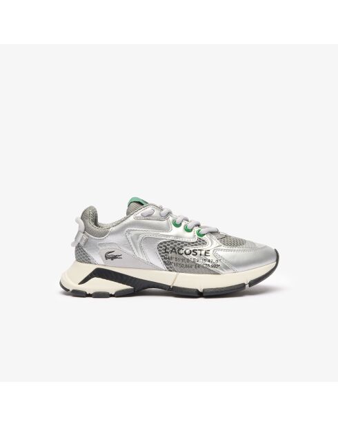 Zapatillas L003 Neo de piel gris/plateada